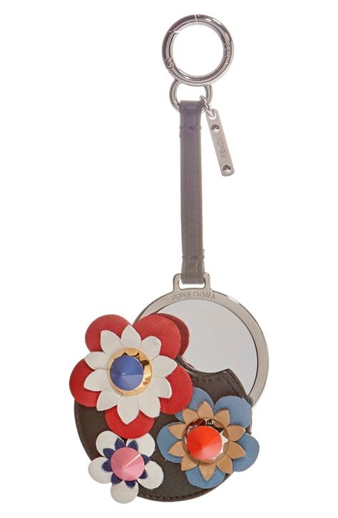 fendi flower mirror bag charm|Fendi Flower Fur Mirror Bag Charm (FEN287256) .